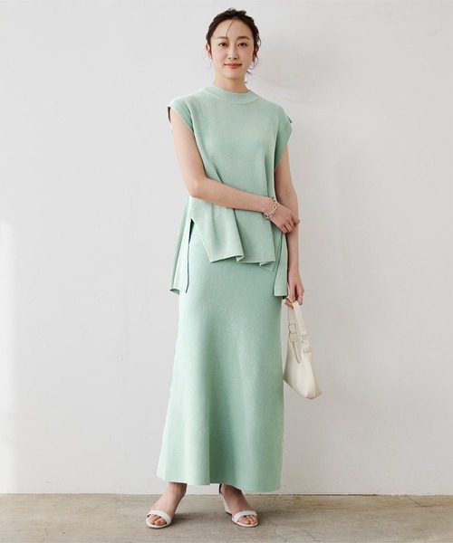 UR'S（ユアーズ）の「ニットマーメイドスカート（スカート・レディース・ブラック/グリーン/グレイッシュベージュ/ブラウン・S/M/L）」の18枚目の写真