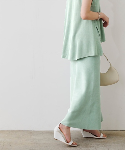 UR'S（ユアーズ）の「ニットマーメイドスカート（スカート・レディース・ブラック/グリーン/グレイッシュベージュ/ブラウン・S/M/L）」の21枚目の写真