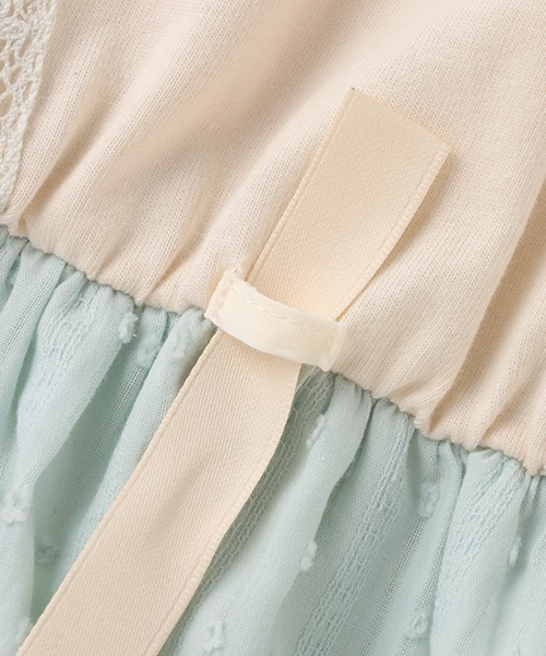 petit main(プティマイン)の「胸レースドッキングT(Tシャツ/カットソー・キッズ・ラベンダー/マルチ/エメラルド・80cm/110cm/120cm/90cm/100cm/130cm)」の18枚目の写真
