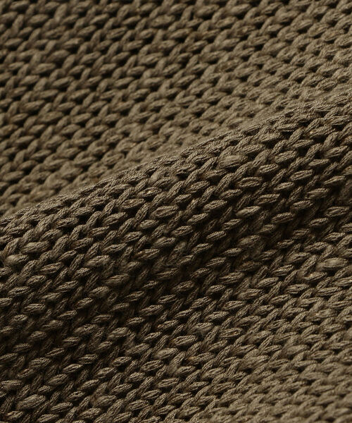 International Gallery BEAMS（インターナショナルギャラリービームス）の「ROBERTO COLLINA / コットンリネン Vネックニット（ニット/セーター・メンズ・ネイビー/オリーブ・44/46/48）」の7枚目の写真