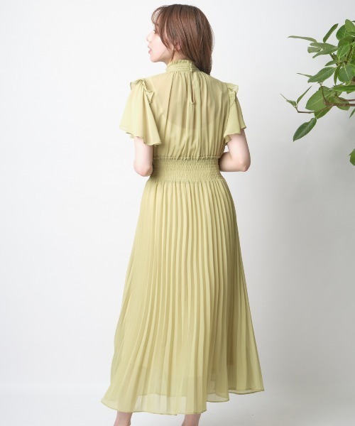 WILLSELECTION（ウィルセレクション）の「ジョーゼットフレア袖ワンピース（ドレス・レディース・ベージュ/ラベンダー/カーキ/ブラック/ピンク/ブラウン/ベージュ系その他/グリーン/ネイビー/ブルー/ダークグリーン・MEDIUM）」の19枚目の写真