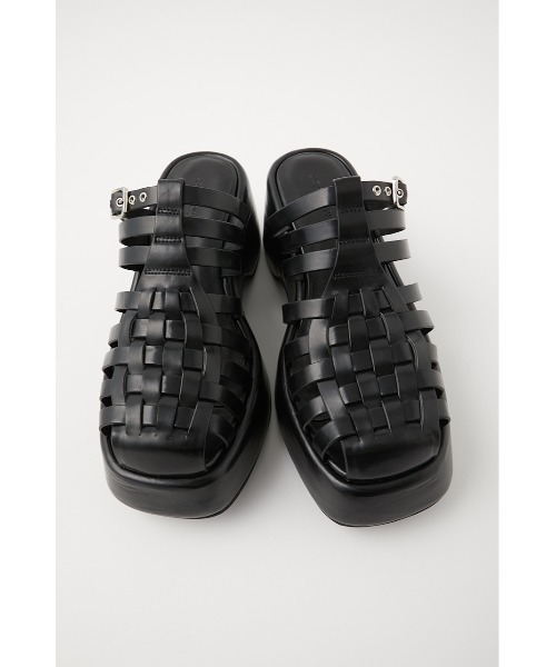 MOUSSY（マウジー）の「GURKHA WEDGE ミュール（サンダル・レディース・ブラック/イエロー・MEDIUM/SMALL/LARGE）」の9枚目の写真