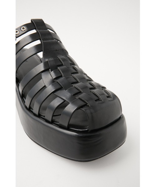 MOUSSY（マウジー）の「GURKHA WEDGE ミュール（サンダル・レディース・ブラック/イエロー・MEDIUM/SMALL/LARGE）」の15枚目の写真