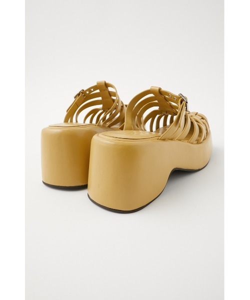 MOUSSY（マウジー）の「GURKHA WEDGE ミュール（サンダル・レディース・ブラック/イエロー・MEDIUM/SMALL/LARGE）」の12枚目の写真