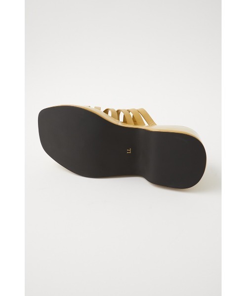 MOUSSY（マウジー）の「GURKHA WEDGE ミュール（サンダル・レディース・ブラック/イエロー・MEDIUM/SMALL/LARGE）」の7枚目の写真