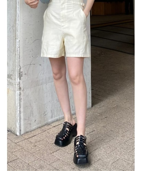 MOUSSY（マウジー）の「GURKHA WEDGE ミュール（サンダル・レディース・ブラック/イエロー・MEDIUM/SMALL/LARGE）」の21枚目の写真