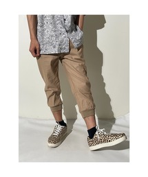 おしゃれスタ（オシャレスタ）の「綿麻ストレッチ裾リブクロップドジョガーパンツ(IR) レディース メンズ（その他パンツ）」