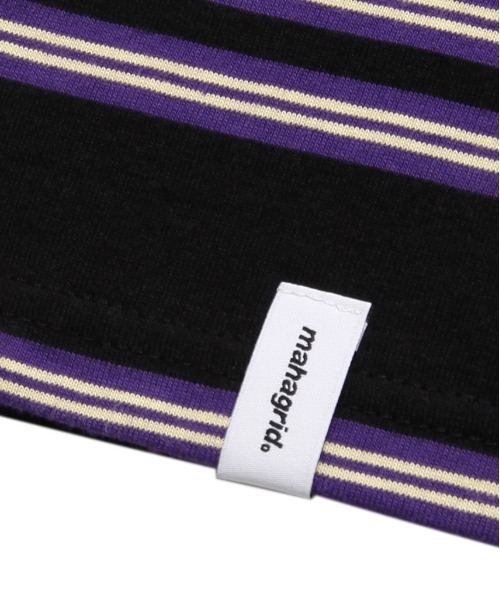 MAHAGRID（マハグリッド）の「【mahagrid】ROPE LOGO STRIPED TEE / マハグリッド ロープ ロゴ ストライプ Tシャツ（Tシャツ/カットソー・メンズ・ブラック/ブルー/ピンク・X-LARGE/MEDIUM/SMALL/LARGE）」の9枚目の写真