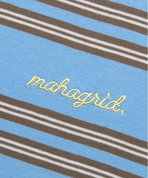 MAHAGRID（マハグリッド）の「【mahagrid】ROPE LOGO STRIPED TEE / マハグリッド ロープ ロゴ ストライプ Tシャツ（Tシャツ/カットソー・メンズ・ブラック/ブルー/ピンク・X-LARGE/MEDIUM/SMALL/LARGE）」の14枚目の写真