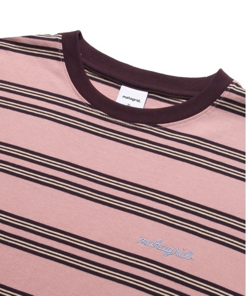 MAHAGRID（マハグリッド）の「【mahagrid】ROPE LOGO STRIPED TEE / マハグリッド ロープ ロゴ ストライプ Tシャツ（Tシャツ/カットソー・メンズ・ブラック/ブルー/ピンク・X-LARGE/MEDIUM/SMALL/LARGE）」の18枚目の写真