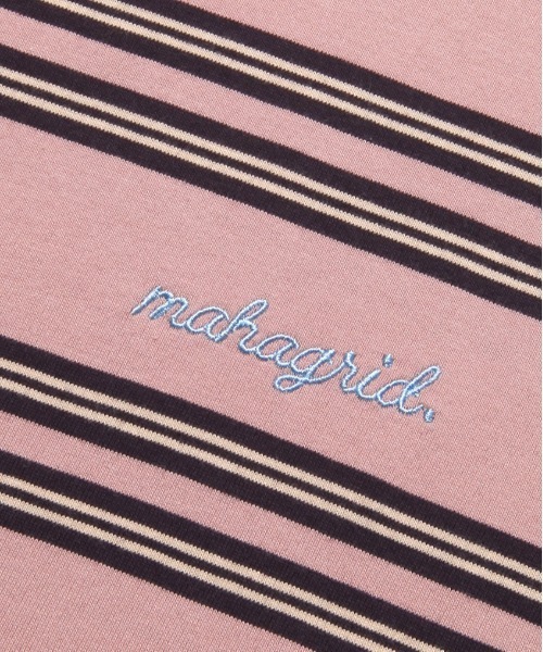 MAHAGRID（マハグリッド）の「【mahagrid】ROPE LOGO STRIPED TEE / マハグリッド ロープ ロゴ ストライプ Tシャツ（Tシャツ/カットソー・メンズ・ブラック/ブルー/ピンク・X-LARGE/MEDIUM/SMALL/LARGE）」の19枚目の写真
