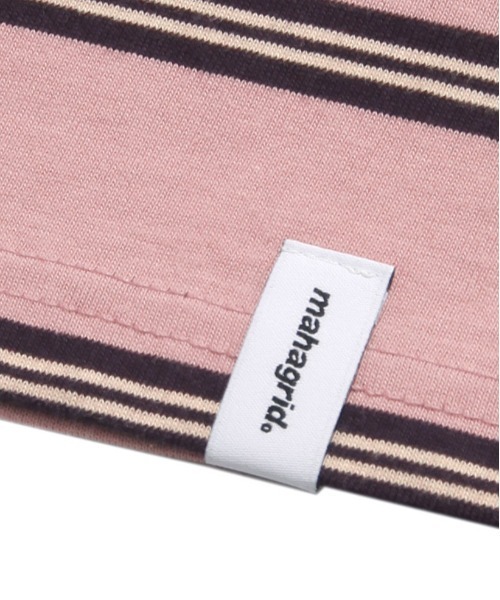 MAHAGRID（マハグリッド）の「【mahagrid】ROPE LOGO STRIPED TEE / マハグリッド ロープ ロゴ ストライプ Tシャツ（Tシャツ/カットソー・メンズ・ブラック/ブルー/ピンク・X-LARGE/MEDIUM/SMALL/LARGE）」の20枚目の写真