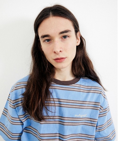 MAHAGRID（マハグリッド）の「【mahagrid】ROPE LOGO STRIPED TEE / マハグリッド ロープ ロゴ ストライプ Tシャツ（Tシャツ/カットソー・メンズ・ブラック/ブルー/ピンク・X-LARGE/MEDIUM/SMALL/LARGE）」の21枚目の写真