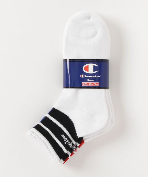 Champion（チャンピオン）の「CHAMPION/チャンピオン ソックス クォーターレングスライン 3足セットCMSCU202（ソックス/靴下・メンズ・マルチ・M）」の7枚目の写真