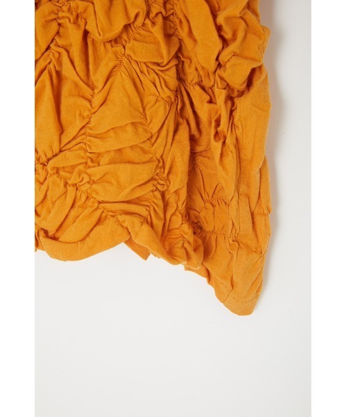 MOUSSY（マウジー）の「RANDOM SHIRRING トップス（Tシャツ/カットソー・レディース・ブラック/オレンジ/アイボリー・FREE）」の11枚目の写真