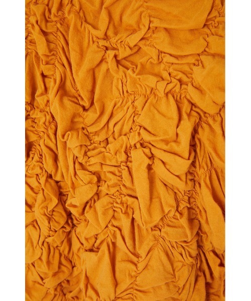 MOUSSY（マウジー）の「RANDOM SHIRRING トップス（Tシャツ/カットソー・レディース・ブラック/オレンジ/アイボリー・FREE）」の12枚目の写真