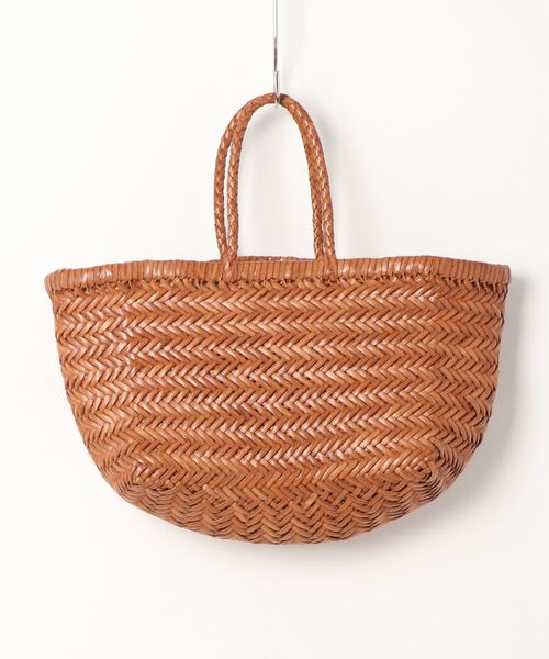 DRAGON（ドラゴン）の「dragon | レザーウーヴンバッグ TRIPLE（トートバッグ・レディース・キャメル・ONE SIZE）」の5枚目の写真