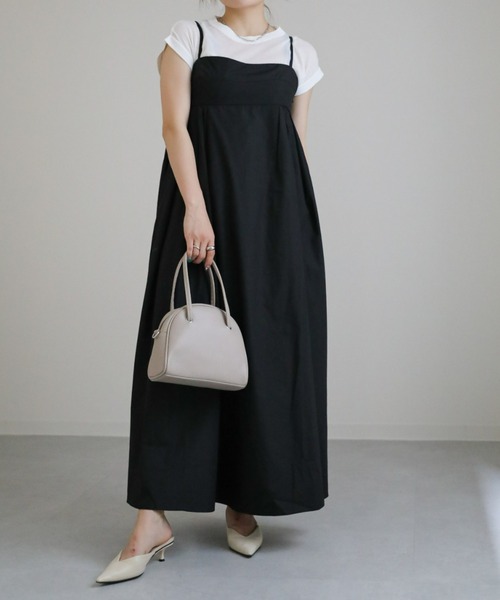 sakishimatokyo（サキシマトーキョー）の「ベアフレアワンピース（ワンピース・レディース・ホワイト/ブラック/グリーン/チャコールグレー・FREE）」の16枚目の写真