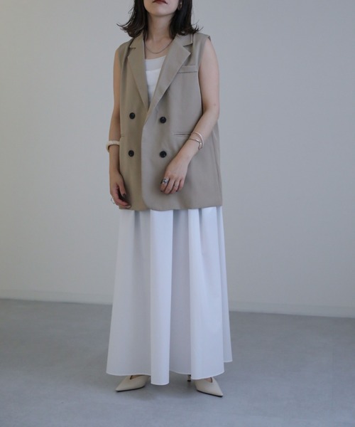 sakishimatokyo（サキシマトーキョー）の「ベアフレアワンピース（ワンピース・レディース・ホワイト/ブラック/グリーン/チャコールグレー・FREE）」の15枚目の写真