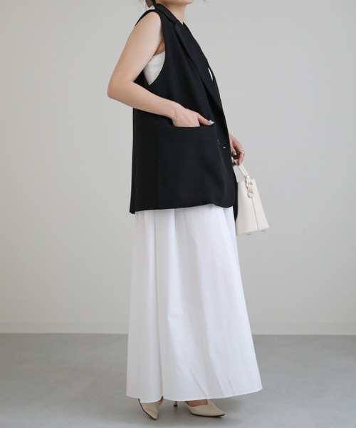 sakishimatokyo（サキシマトーキョー）の「ベアフレアワンピース（ワンピース・レディース・ホワイト/ブラック/グリーン/チャコールグレー・FREE）」の18枚目の写真