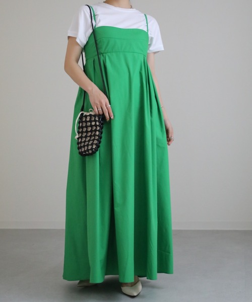 sakishimatokyo（サキシマトーキョー）の「ベアフレアワンピース（ワンピース・レディース・ホワイト/ブラック/グリーン/チャコールグレー・FREE）」の10枚目の写真