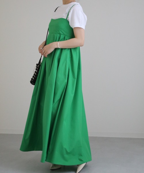 sakishimatokyo（サキシマトーキョー）の「ベアフレアワンピース（ワンピース・レディース・ホワイト/ブラック/グリーン/チャコールグレー・FREE）」の9枚目の写真