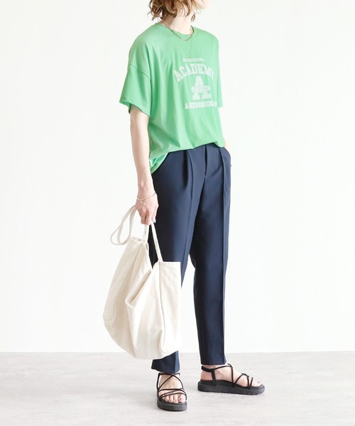 reca（レカ）の「ヴィンテージ風プリントロゴTシャツ（Tシャツ/カットソー・レディース・グリーン/ホワイト/グレー/クリーム・FREE）」の8枚目の写真