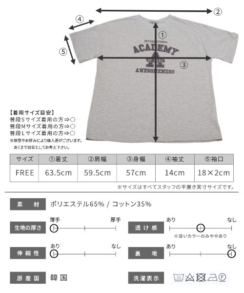 reca（レカ）の「ヴィンテージ風プリントロゴTシャツ（Tシャツ/カットソー・レディース・グリーン/ホワイト/グレー/クリーム・FREE）」の14枚目の写真