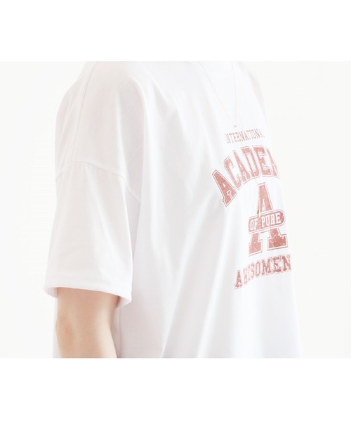 reca（レカ）の「ヴィンテージ風プリントロゴTシャツ（Tシャツ/カットソー・レディース・グリーン/ホワイト/グレー/クリーム・FREE）」の21枚目の写真