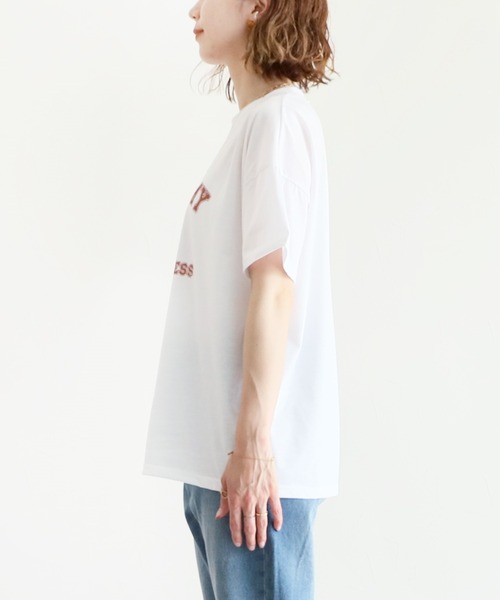 reca（レカ）の「ヴィンテージ風プリントロゴTシャツ（Tシャツ/カットソー・レディース・グリーン/ホワイト/グレー/クリーム・FREE）」の11枚目の写真