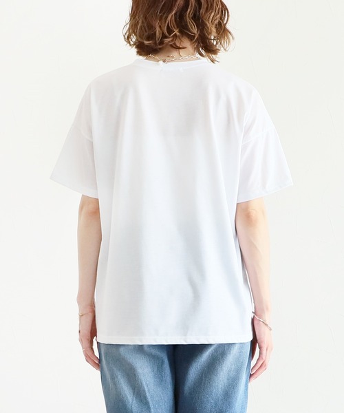 reca（レカ）の「ヴィンテージ風プリントロゴTシャツ（Tシャツ/カットソー・レディース・グリーン/ホワイト/グレー/クリーム・FREE）」の12枚目の写真