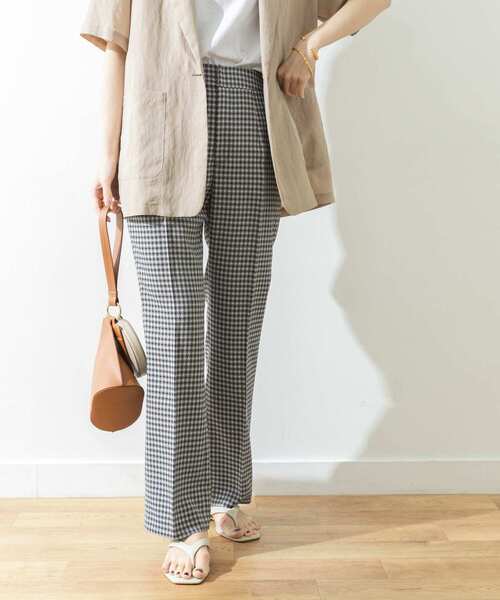 URBAN RESEARCH（アーバンリサーチ）の「ミニギンガムチェックパンツ（その他パンツ・レディース・グリーン/ネイビー・38/36）」の11枚目の写真