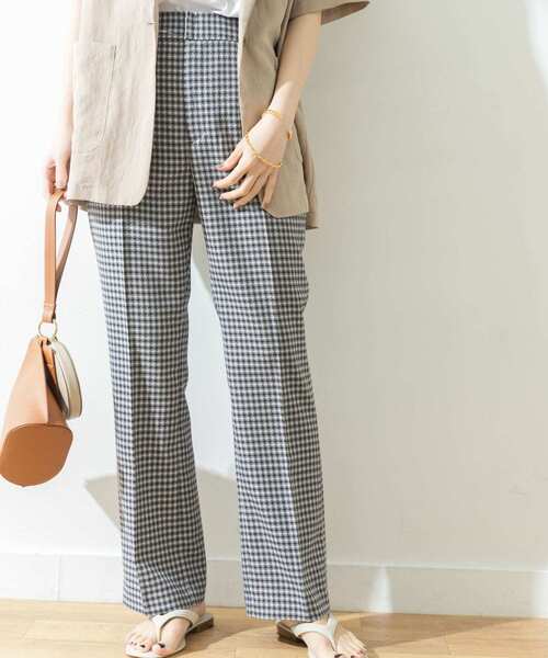 URBAN RESEARCH（アーバンリサーチ）の「ミニギンガムチェックパンツ（その他パンツ・レディース・グリーン/ネイビー・38/36）」の10枚目の写真