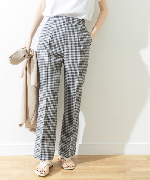 URBAN RESEARCH（アーバンリサーチ）の「ミニギンガムチェックパンツ（その他パンツ・レディース・グリーン/ネイビー・38/36）」の7枚目の写真