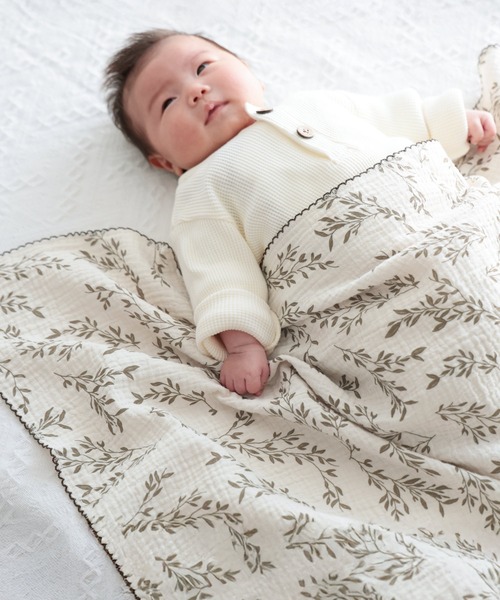 PUPPAPUPO(プッパプーポ)の「ベビーブランケット 2重ガーゼ(ベビー寝具/家具・キッズ・ホワイト系その他/ミント/ピンク系その他2/ブラウン系その他2/ホワイト系その他3/ホワイト系その他2/ピンク系その他/イエロー系その他/ブラウン系その他/ライトベージュ/グレイッシュベージュ/ライトブルー/イエロー/モカ/ベージュ/レッド・FREE)」の6枚目の写真