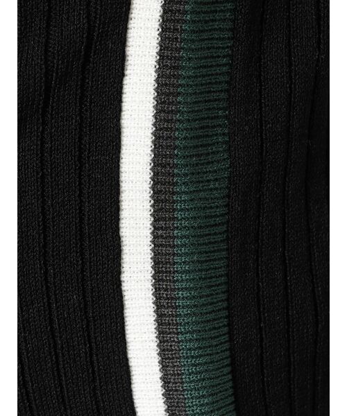 GYDA（ジェイダ）の「【セットアップ着用可】サイドライン ハーフスリーブニットトップス（ニット/セーター・レディース・ブラック/ピンク/グリーン・FREE）」の7枚目の写真