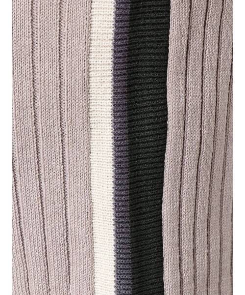 GYDA（ジェイダ）の「【セットアップ着用可】サイドライン ハーフスリーブニットトップス（ニット/セーター・レディース・ブラック/ピンク/グリーン・FREE）」の8枚目の写真