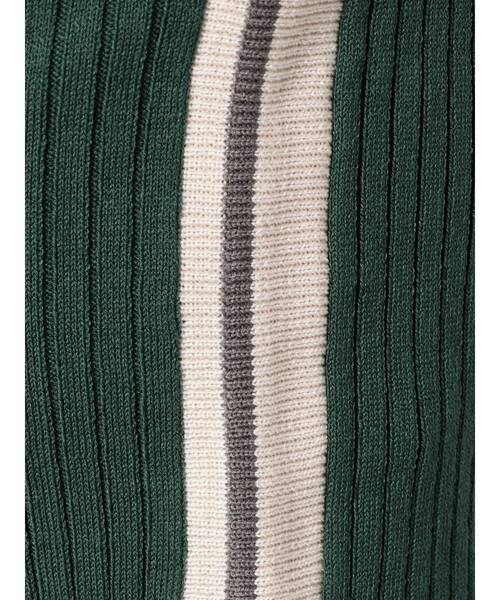 GYDA（ジェイダ）の「【セットアップ着用可】サイドライン ハーフスリーブニットトップス（ニット/セーター・レディース・ブラック/ピンク/グリーン・FREE）」の9枚目の写真