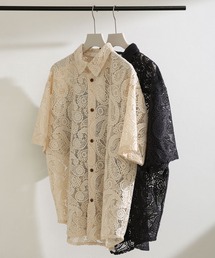 SENSE OF PLACE by URBAN RESEARCH | 『ユニセックス』ペイズリーレースシャツ(5分袖)(シャツ/ブラウス)