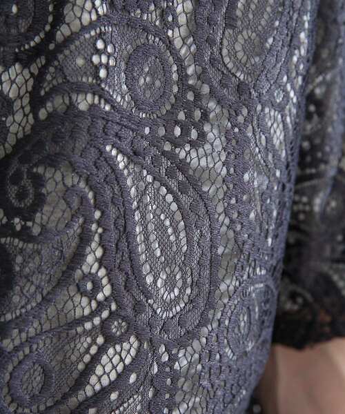 SENSE OF PLACE by URBAN RESEARCH（センスオブプレイスバイアーバンリサーチ）の「『ユニセックス』ペイズリーレースシャツ(5分袖)（シャツ/ブラウス・メンズ・アイボリー/チャコールグレー・MEDIUM/LARGE）」の22枚目の写真