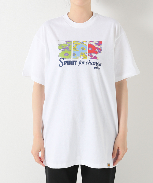 Carhartt WIP（カーハートダブリューアイピー）の「CARHARTT WIP S/S SPIRIT T-SHIRT（Tシャツ/カットソー・レディース・ホワイト/ブラック/パープル・SMALL/MEDIUM/X-SMALL）」の20枚目の写真