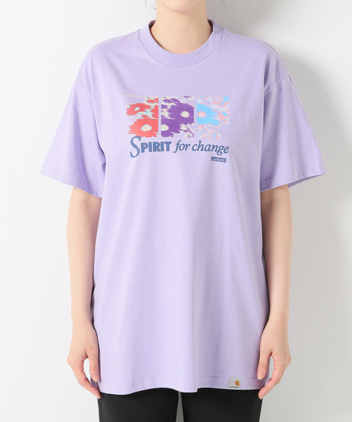 Carhartt WIP（カーハートダブリューアイピー）の「CARHARTT WIP S/S SPIRIT T-SHIRT（Tシャツ/カットソー・レディース・ホワイト/ブラック/パープル・SMALL/MEDIUM/X-SMALL）」の22枚目の写真