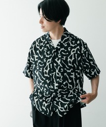 ITEMS URBANRESEARCH | ジオメトリックプリントOPカラー半袖シャツ(シャツ/ブラウス)