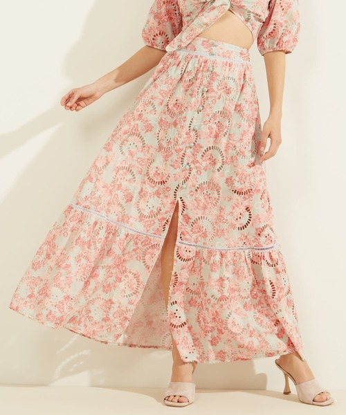 Guess(ゲス)の「Smeralda Skirt(スカート・レディース・ベージュ/ピンク/ホワイト・SMALL/MEDIUM/X-SMALL)」の3枚目の写真