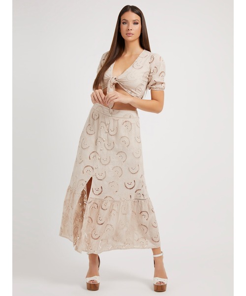 Guess(ゲス)の「Smeralda Skirt(スカート・レディース・ベージュ/ピンク/ホワイト・SMALL/MEDIUM/X-SMALL)」の17枚目の写真