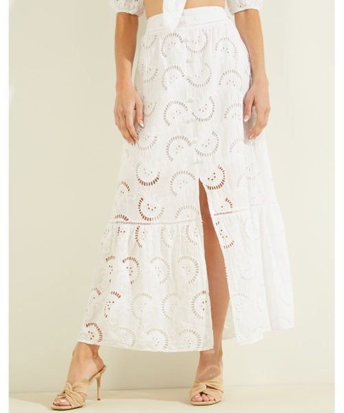 Guess(ゲス)の「Smeralda Skirt(スカート・レディース・ベージュ/ピンク/ホワイト・SMALL/MEDIUM/X-SMALL)」の4枚目の写真