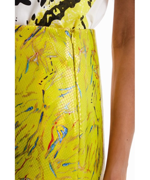 Desigual(デシグアル)の「Scale sequin mini skirt / スケールスパンコールミニスカート(スカート・レディース・イエロー・S/M/L/XS/XL)」の5枚目の写真