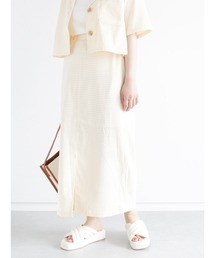 ehka sopo | ギンガムチェックタイトスカート（セットアップ可）(スカート)