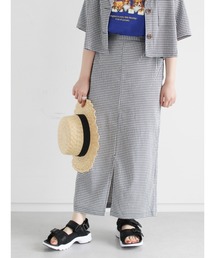 ehka sopo | ギンガムチェックタイトスカート（セットアップ可）(スカート)