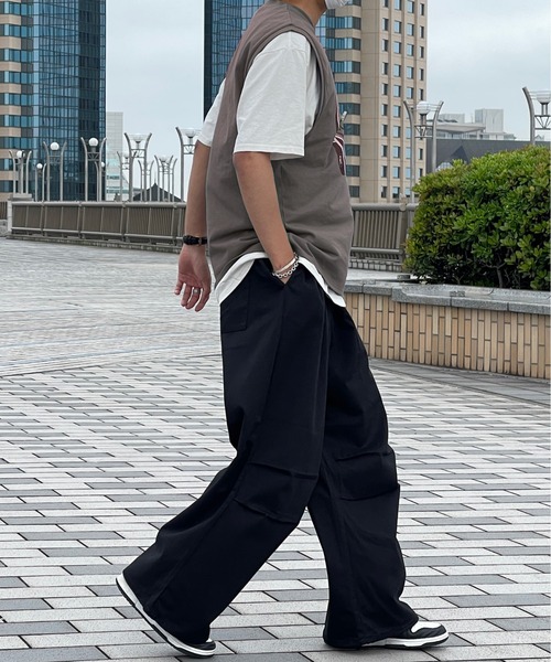 kutir(クティール)の「ビッグシルエットプリントタンクトップ(タンクトップ・メンズ・チャコールグレー/ブラック/オフホワイト・MEDIUM/LARGE)」の18枚目の写真